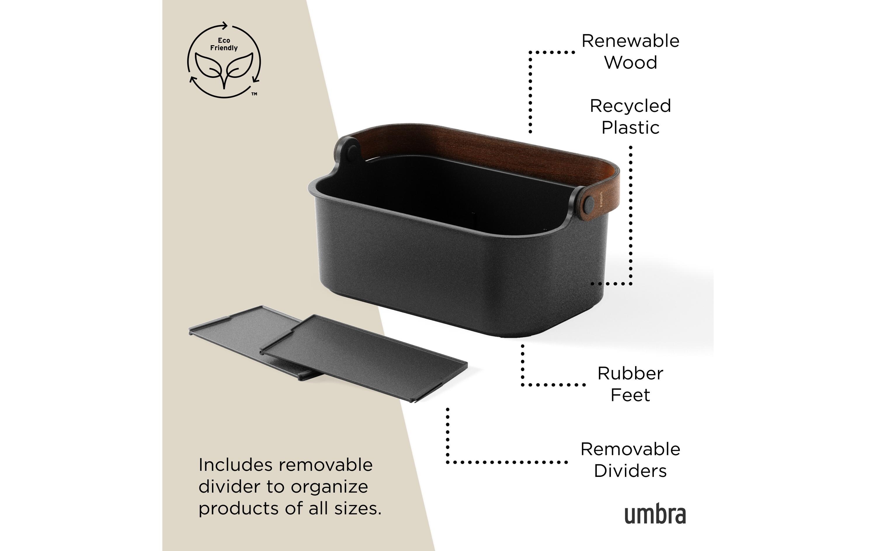 Aufbewahrungsbox Bellwood 28 x 17 x 13 cm, Braun/SchwarzAufbewahrungsbehälter