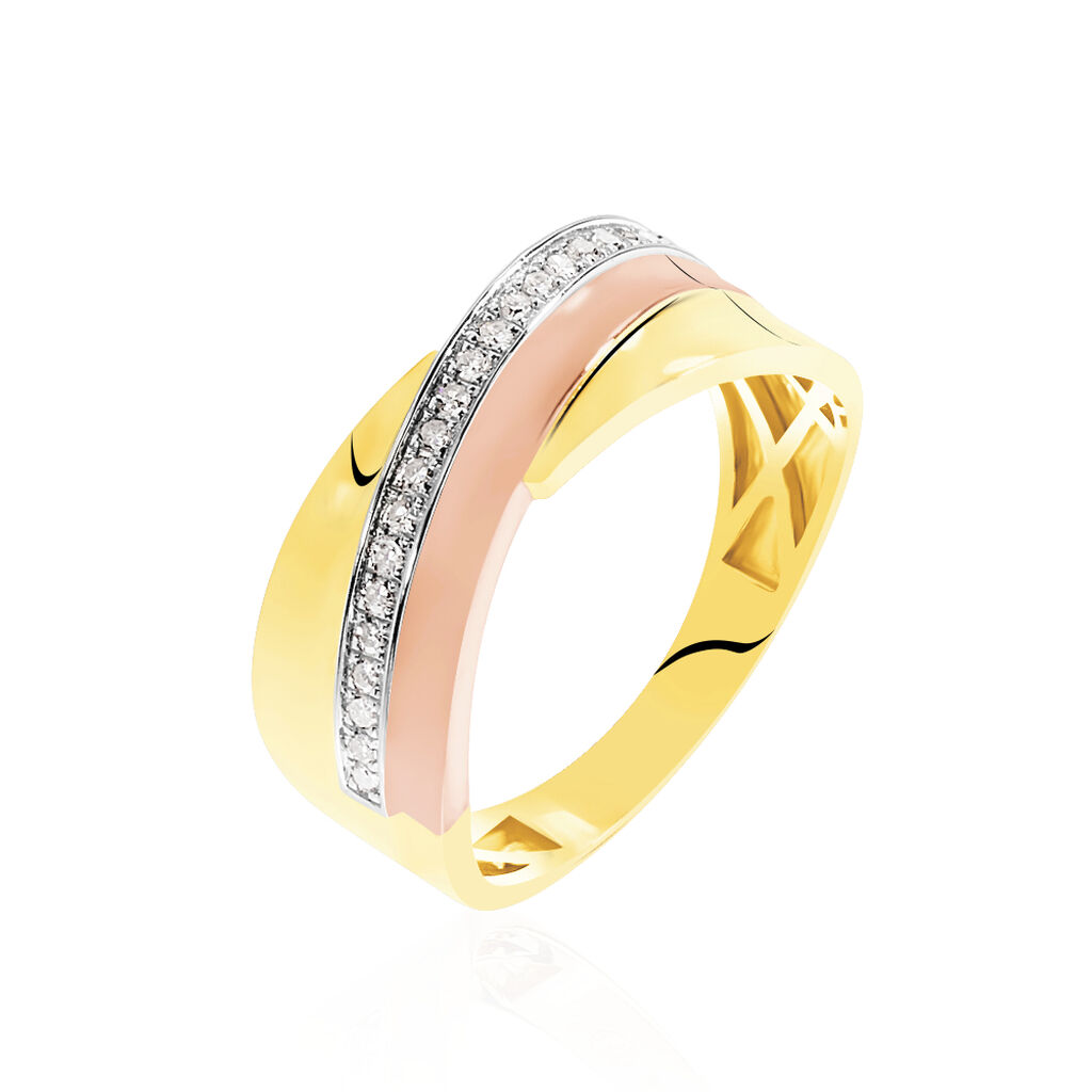 Bague Rosabella Or Tricolore Diamant