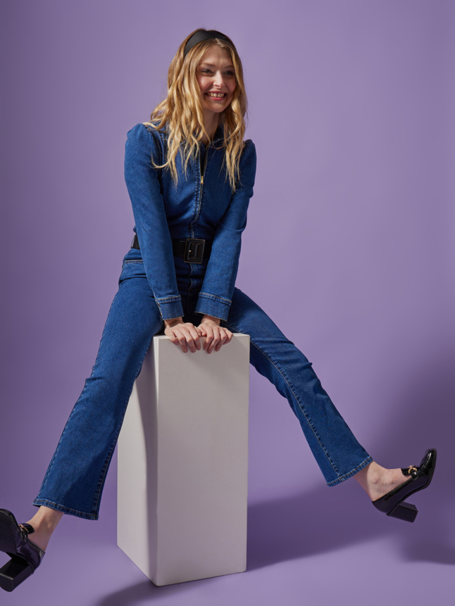 Combipantalon en denim