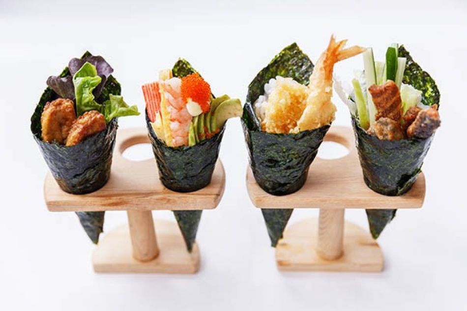Temaki sushi: Sushi handroll