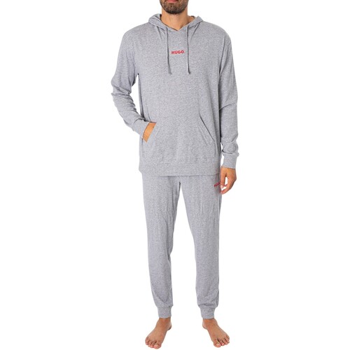 BOSS - Conjunto Con Capucha Lounge Linked Gris