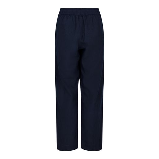 Neo Noir Sonar Linen Bukser, Navy, 36
