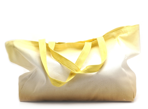 Pieces ville accessoires pcvoila canvas shopper fc jaune