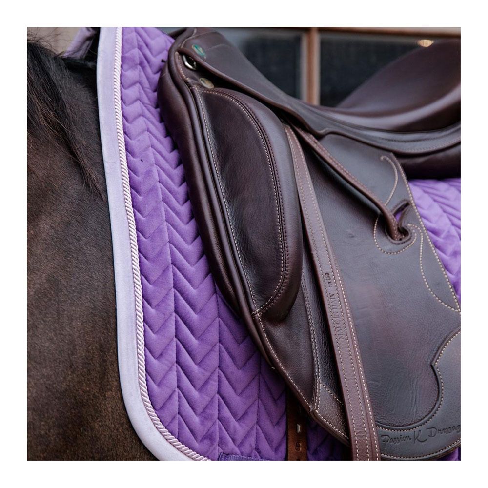 Kentucky VELVET CONTRAST - Tapis dressage royal purple