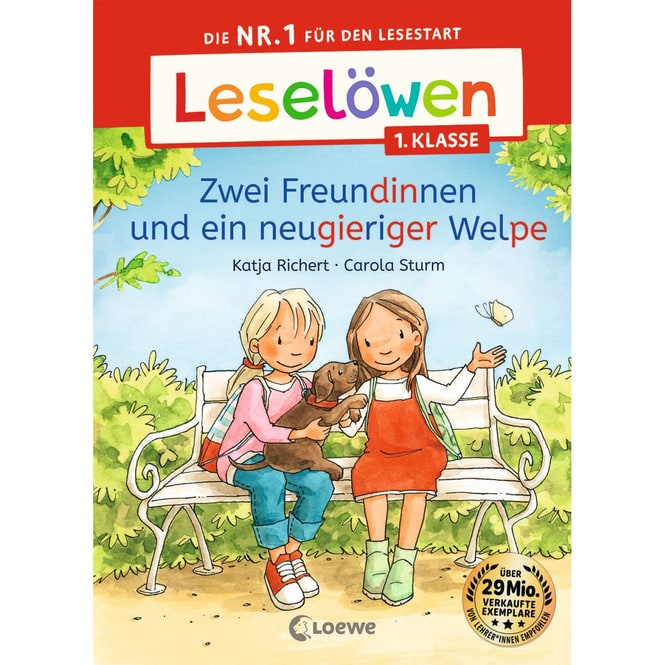 Leselöwen 1.Klasse - Zwei Freundinnen und ein neugierieger Welpe