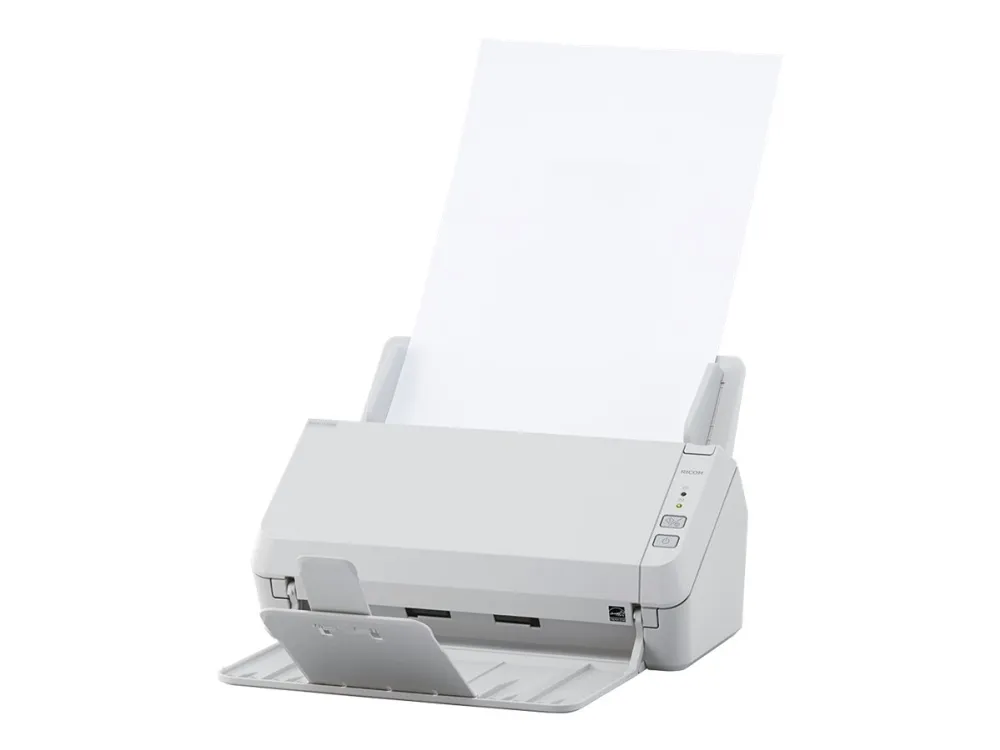 Ricoh SP-1130N - Dokumentscanner - Dual CIS - Duplex - 216 x 355.6 mm - 600 dpi x 600 dpi - op til 30 ppm (mono) / op til 30 ppm (farve) - ADF (50 ark) - op til 4500 scanninger pr. dag - Gigabit LAN, USB 3.2 Gen 1x1