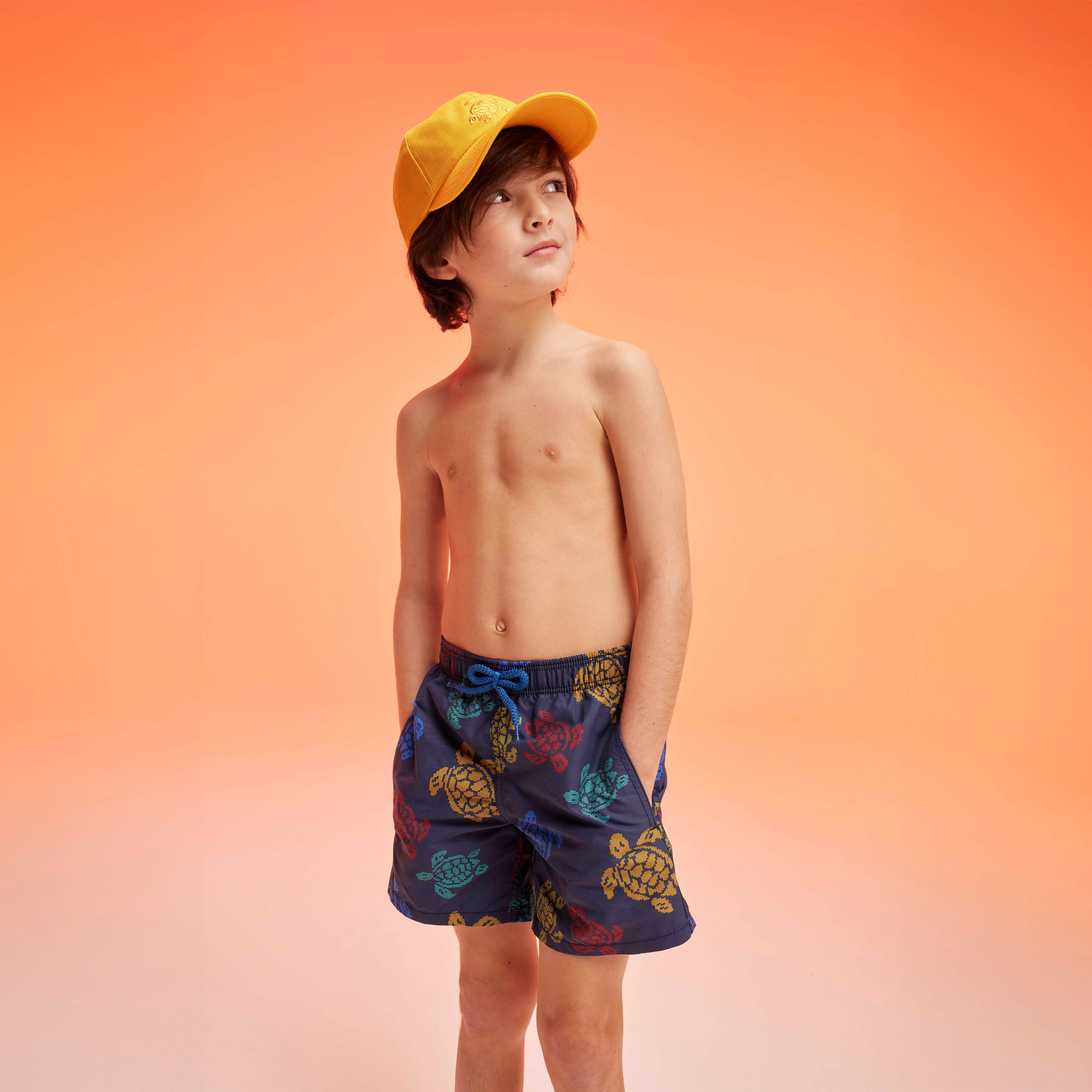 Maillot de bain garçon Ronde des Tortues Tricot | Vilebreauin