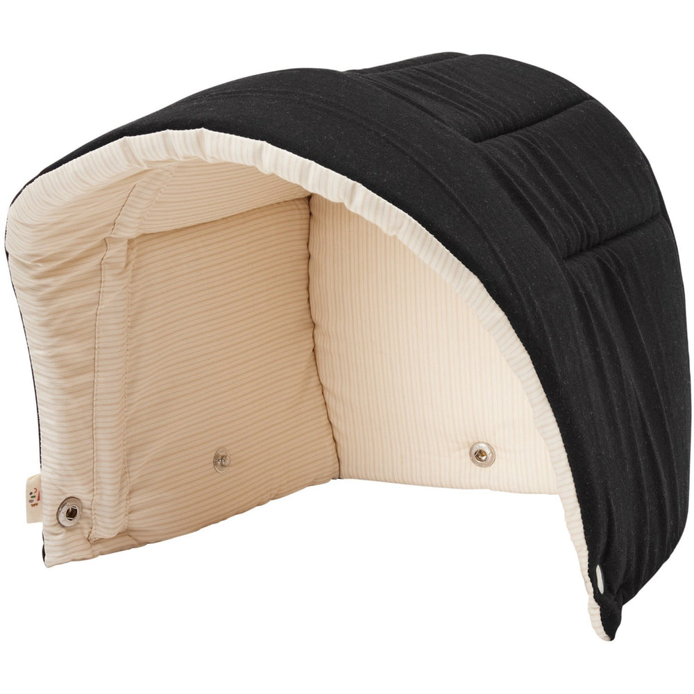 Køb COPENHAGEN COLORS Kaleche til Babylift vol. 2 Black Solid w. Creme Stripe | Luksusbaby