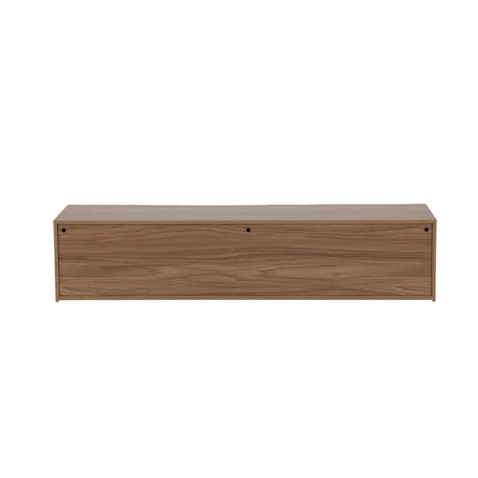 Svea - Santo zwevend TV-meubel - 160 cm - walnoot