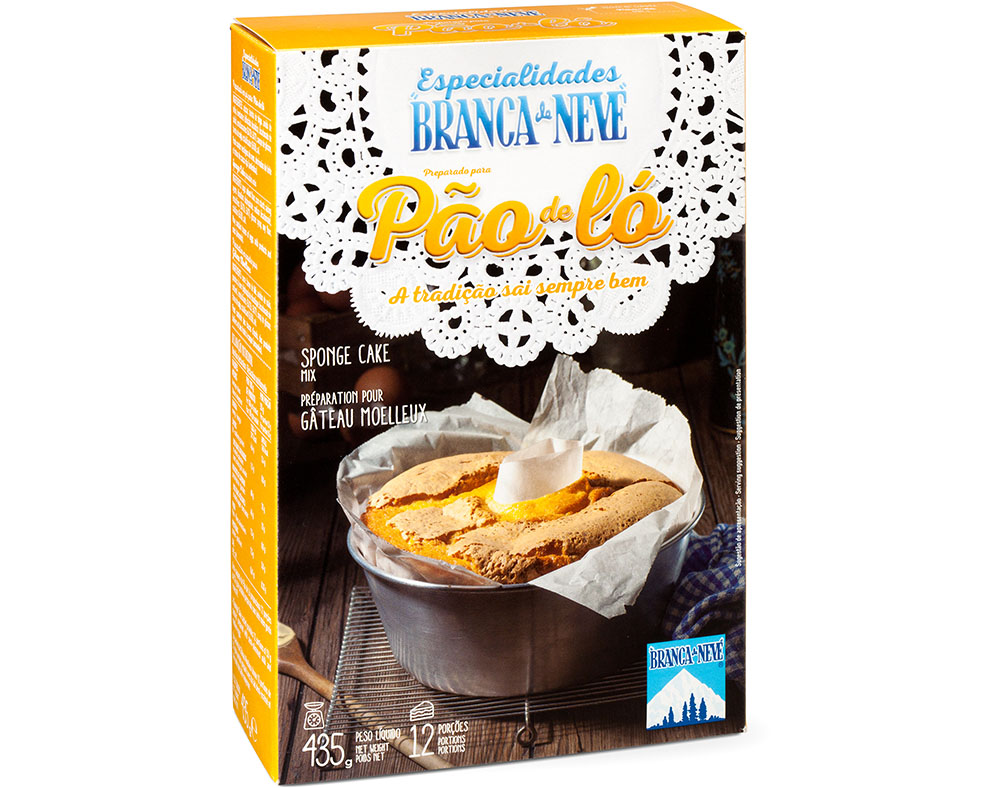 PÃO DE LÓ BRANCA DE NEVE 435G