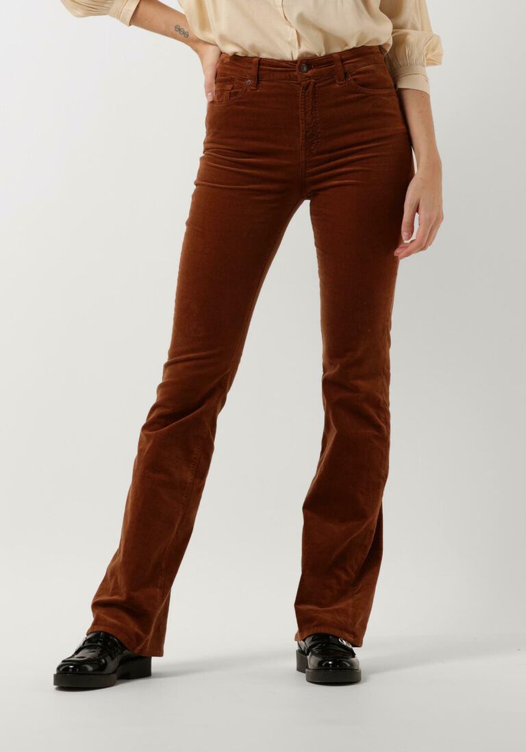 7 FOR ALL MANKIND bruine 7 for all mankind flared broek lisha velvet caramel