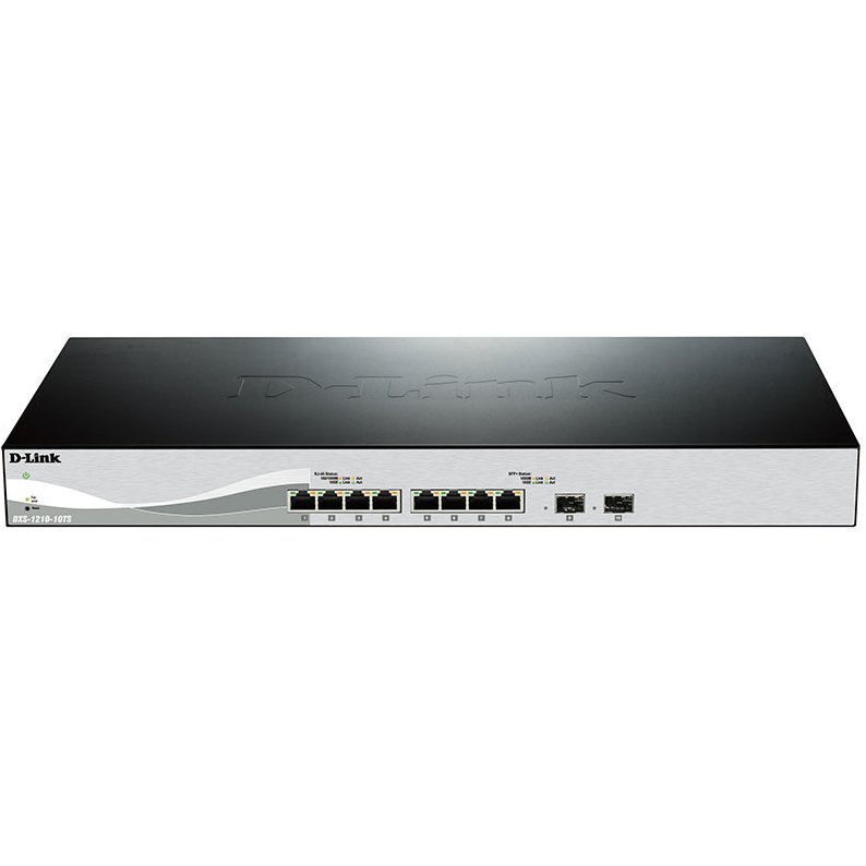 D-Link DXS-1210-10TS Géré L2/L3 10G Ethernet (100/1000/10000) 1U Noir, Argent