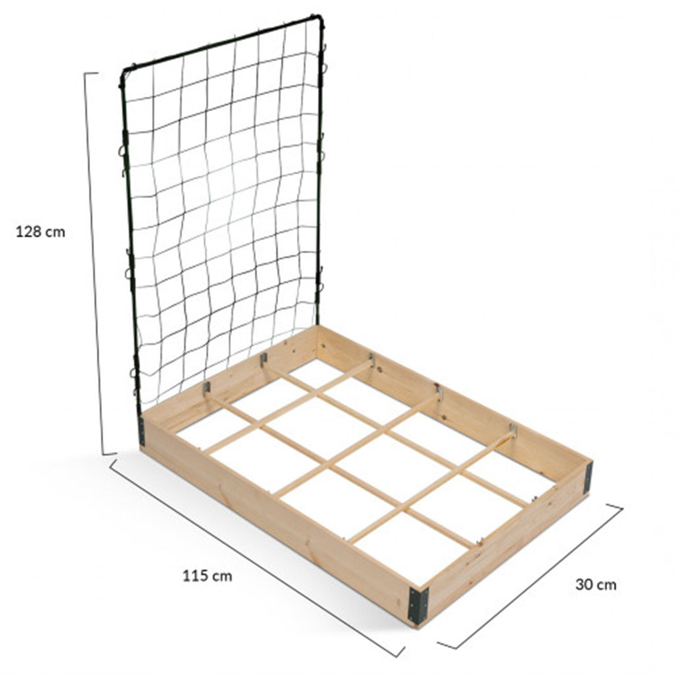 Pratik Garden Serre de potager Aroma Modula Tomato bois naturel/vert/noir - 115x80x54 cm
