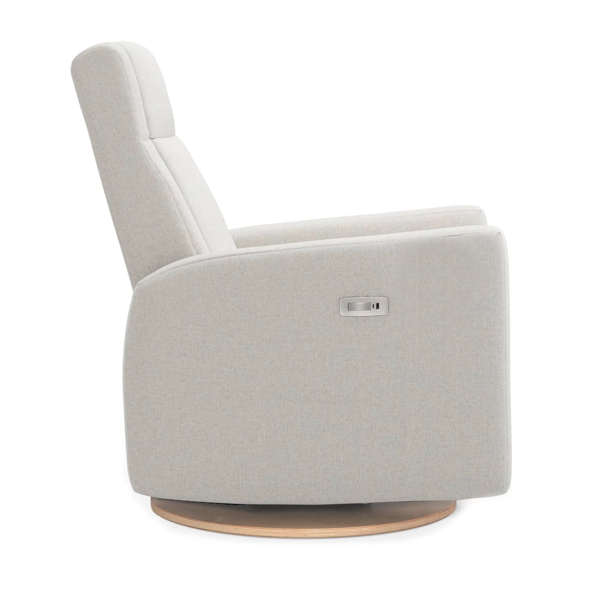 Jaymar BB Fauteuil Berçant et Pivotant Nelly - Alta™ Armor 091  Naturel (Exclusif Clément Tissu Alta™ anti-tache) avec Mécanisme Électrique