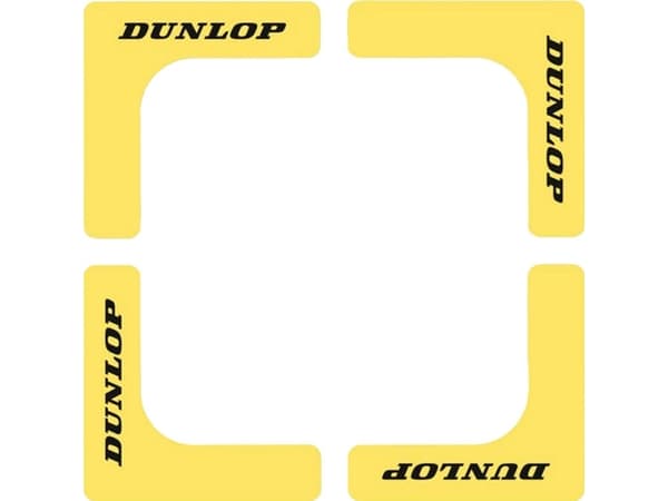 Corners for tennis court DUNLOP 8pcs yellow