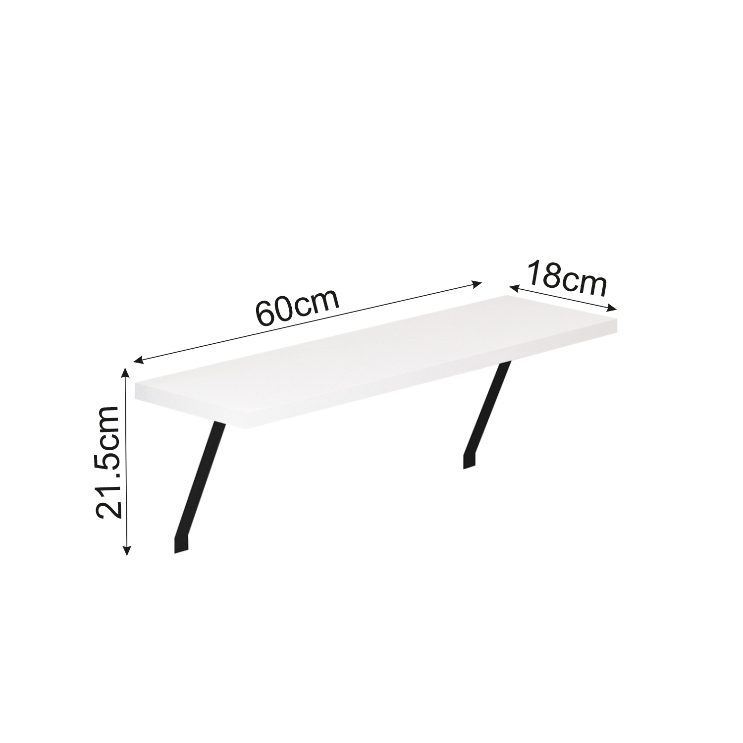 Heizkörperregal - weiß - 60 cm