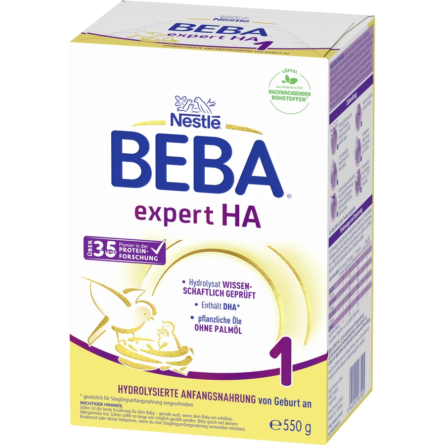 Nestlé Anfangsnahrung BEBA EXPERT HA 1 6x 550 g ab der Geburt