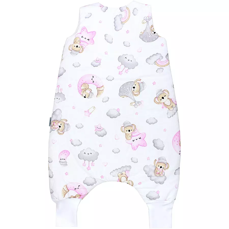 TupTam Baby Winter Schlafsack mit Beinen graurosa