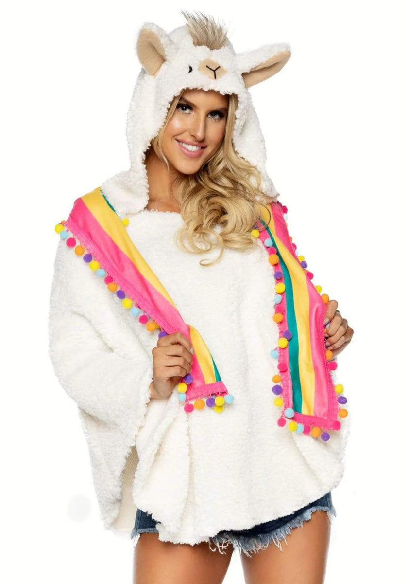Lama Poncho Dames Leg Avenue