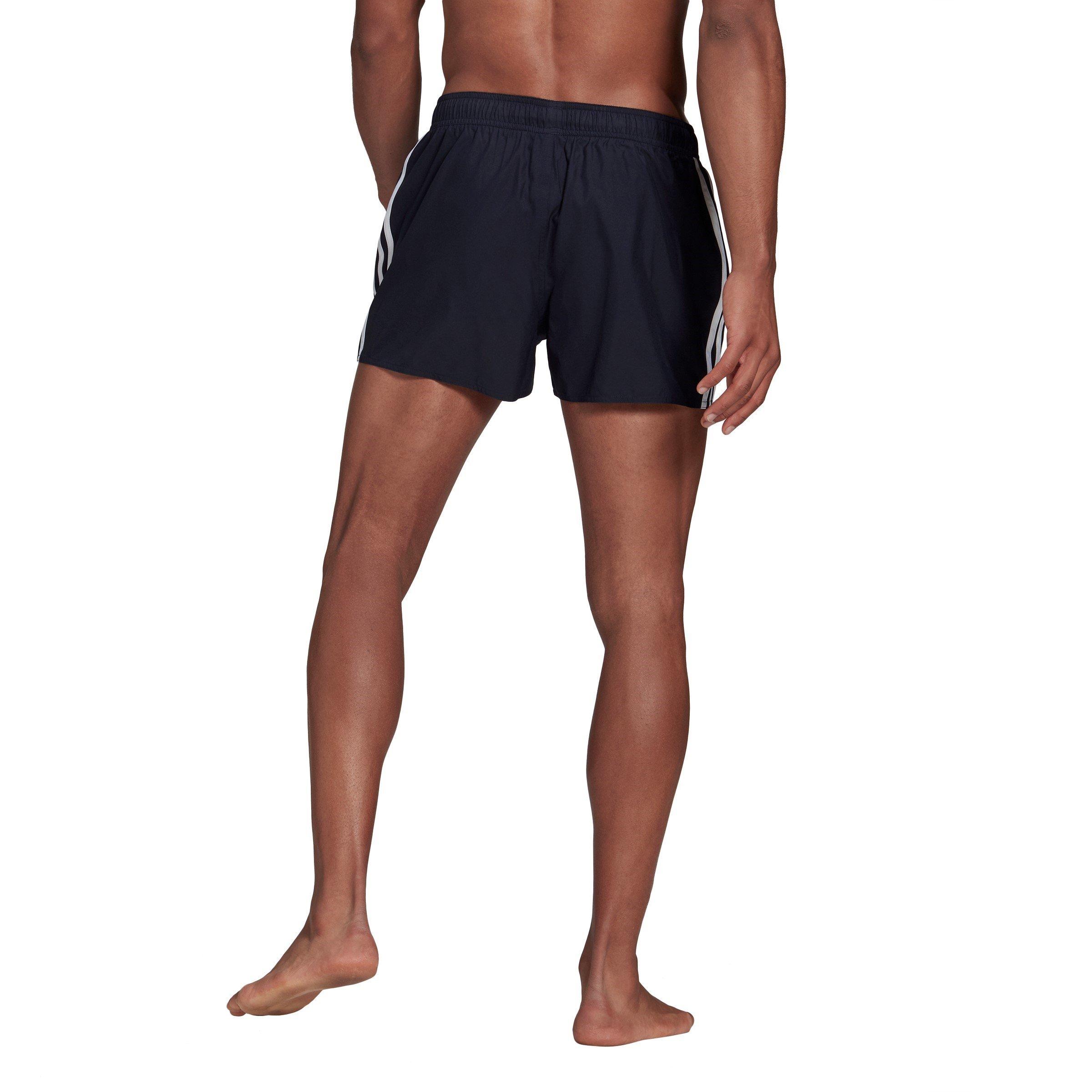 adidas 3 Stripe Swim Shorts Mens