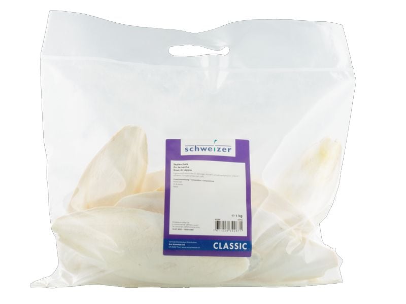 Eric Schweizer Ziervogelfutter Sepiaschale, 1 kg 100% Sepiaschale