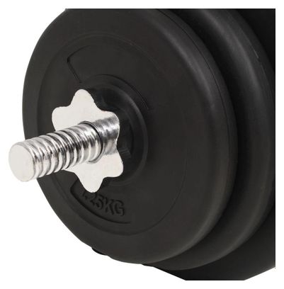 Ensemble d'haltères et barres d'haltères sport musculation fitness 30 kg 02_0000745