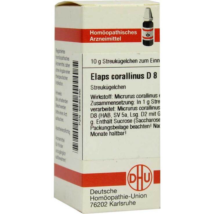 DHU Elaps corallinus D 8 Globuli, 10 g