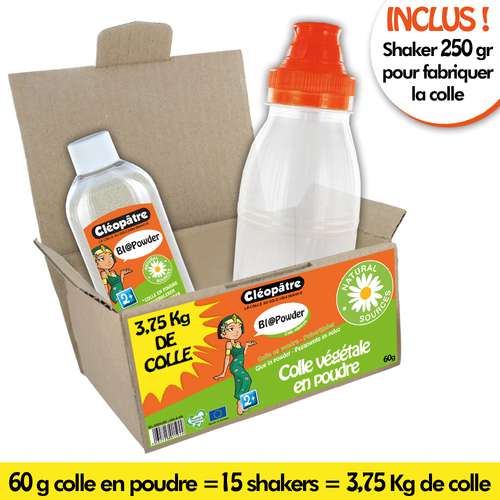 Cléopâtre BIOPulverkleber-Konzentrat mit Shaker