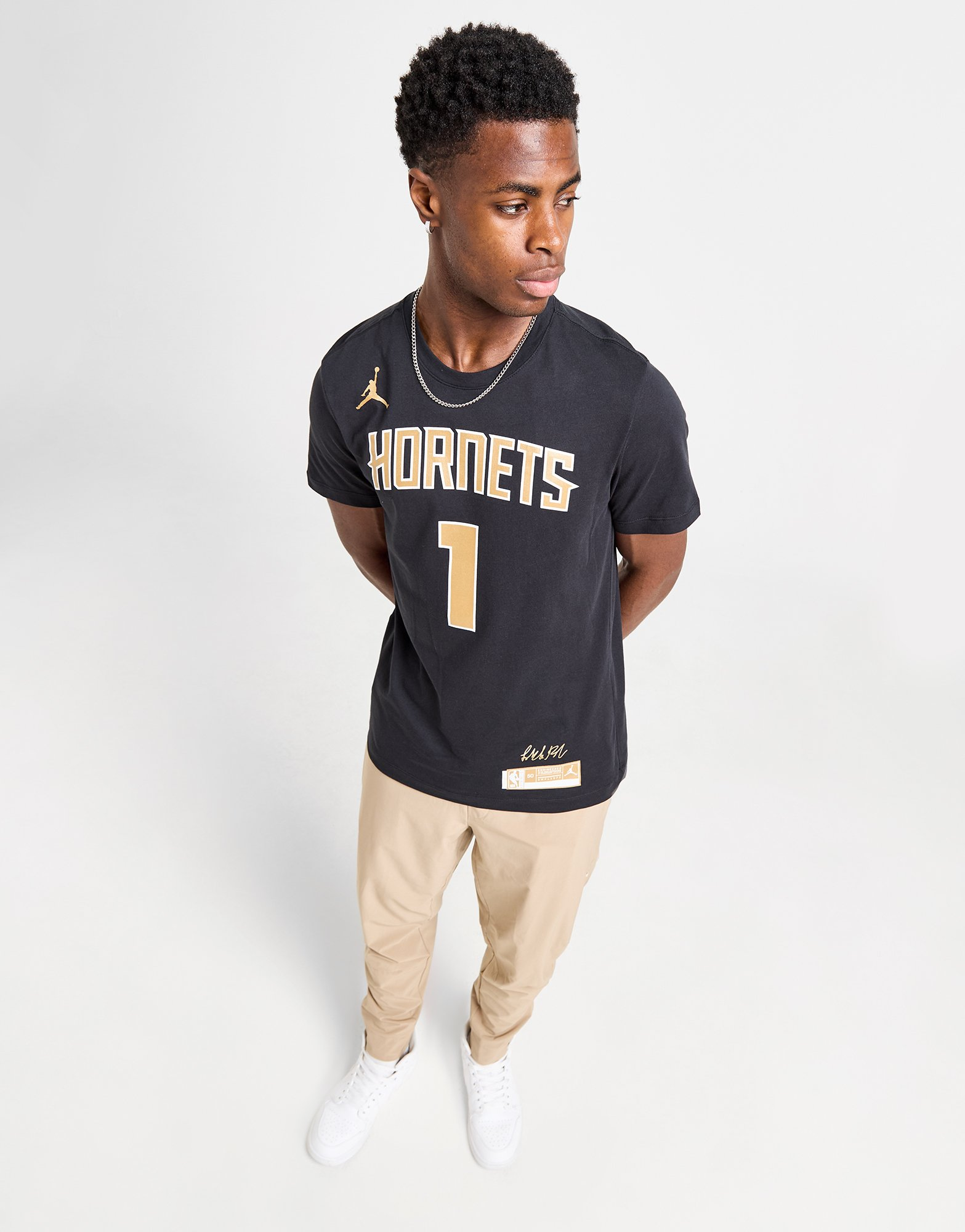 Jordan T-shirt NBA Charlotte Hornets Ball #1 Homme