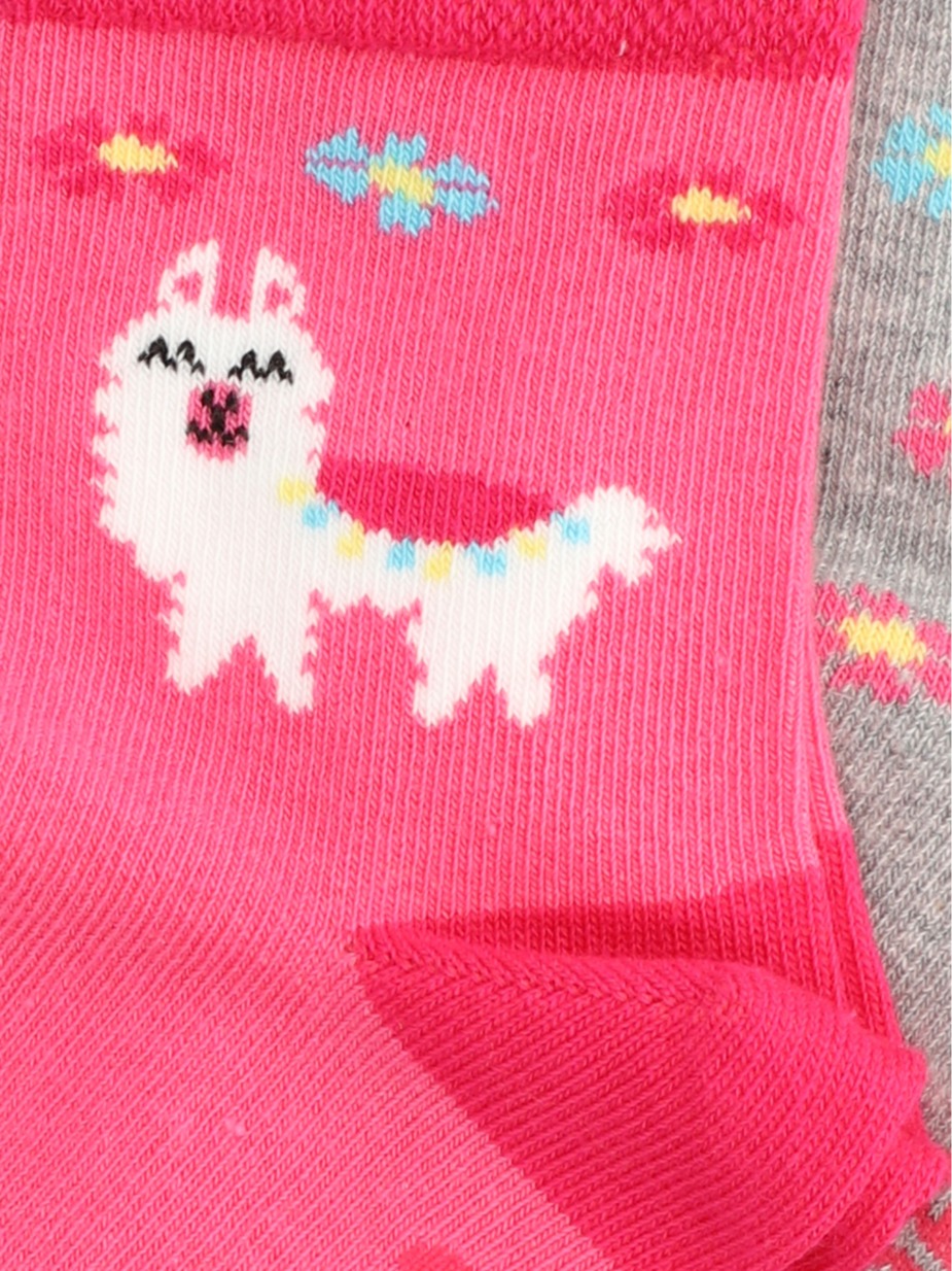 GIRLS CASUAL PATTERNED SOCKS 3P