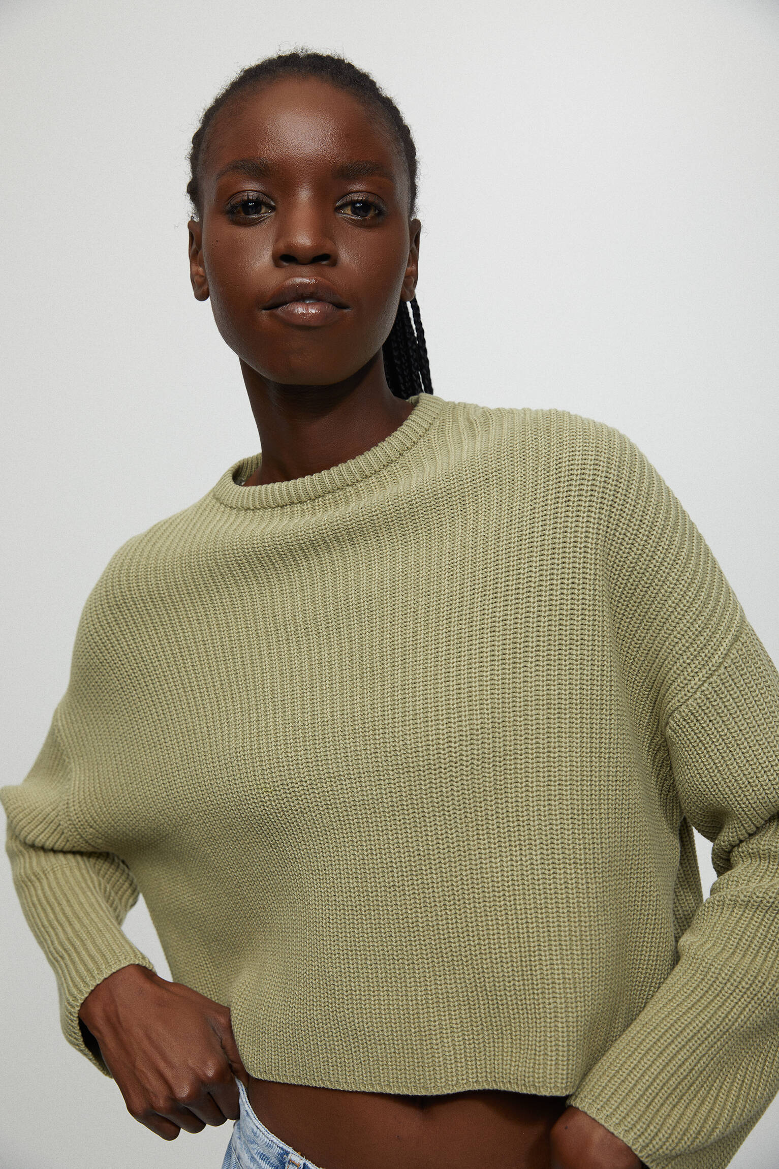 Malha Pearl Knit - Cáqui