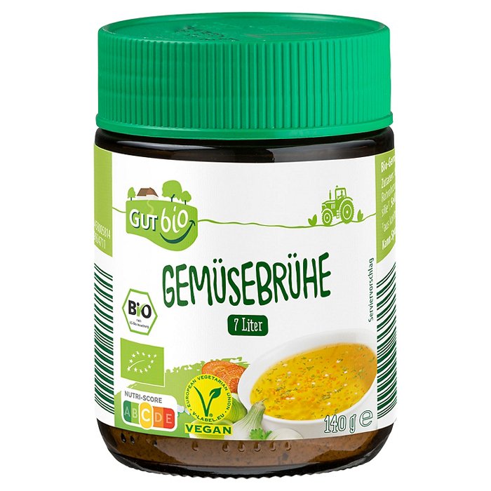 GUT BIO Bio-Brühe im Glas 140 g, Gemüse