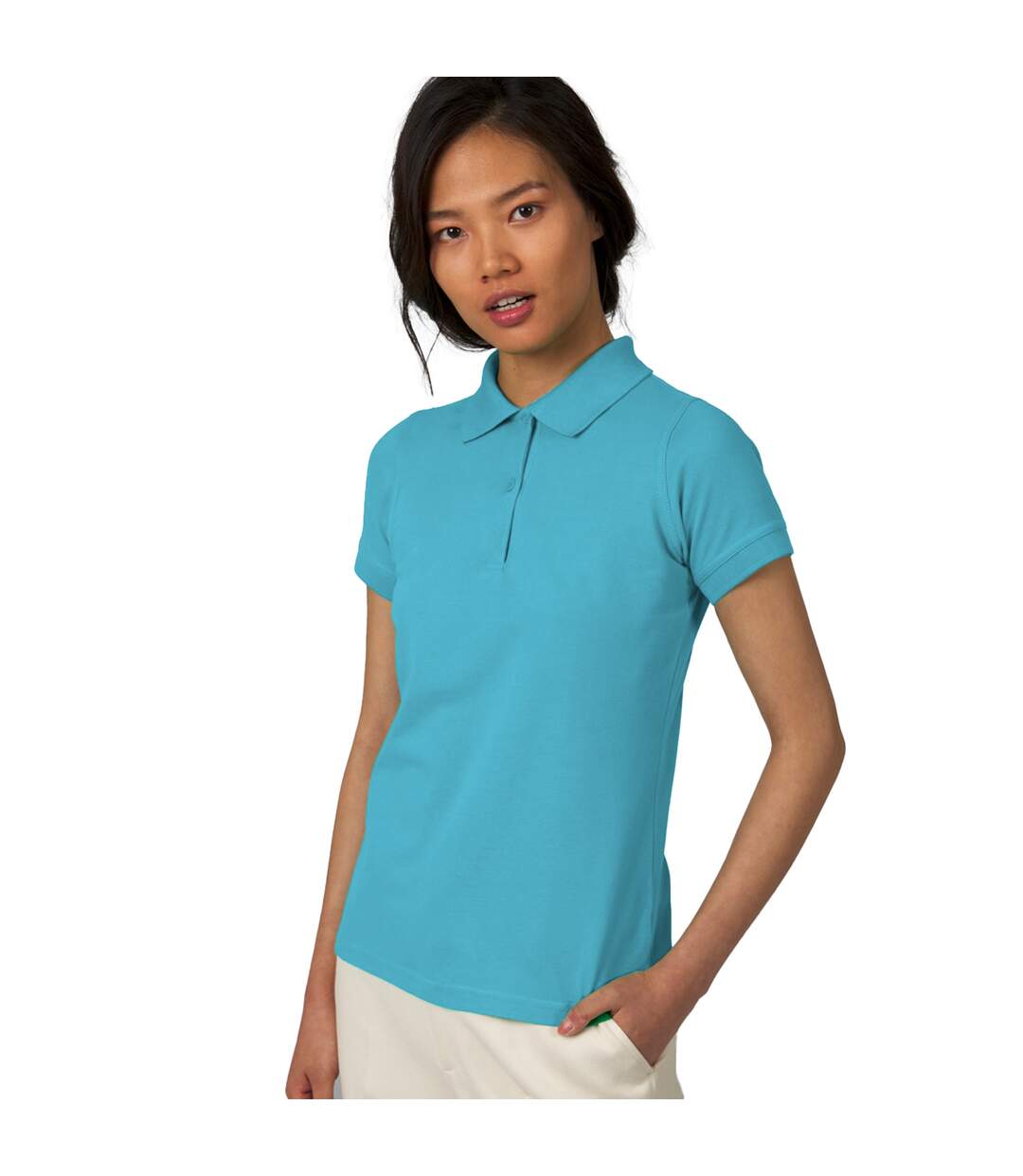 B&C - Polo à manches courtes SAFRAN PURE - Femme (Atoll) - UTBC104