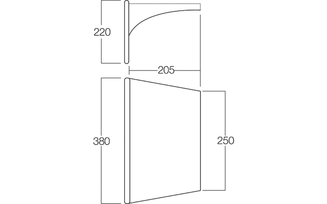Vango AirBeam Sky Canopy aufblasbares Sonnenvordach