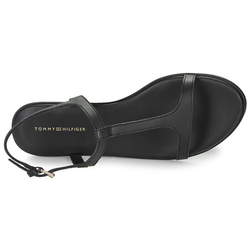 Tommy Hilfiger - TH FLAT SANDAL - Noir