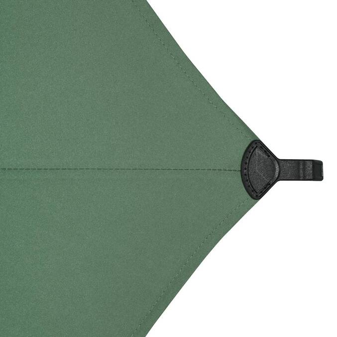 Parasol droit rond LOOMPA Vert olive / Graphite
