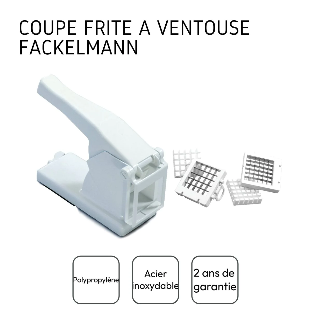 Coupe frite avec deux grilles de découpe Handmade Tradition Fackelmann