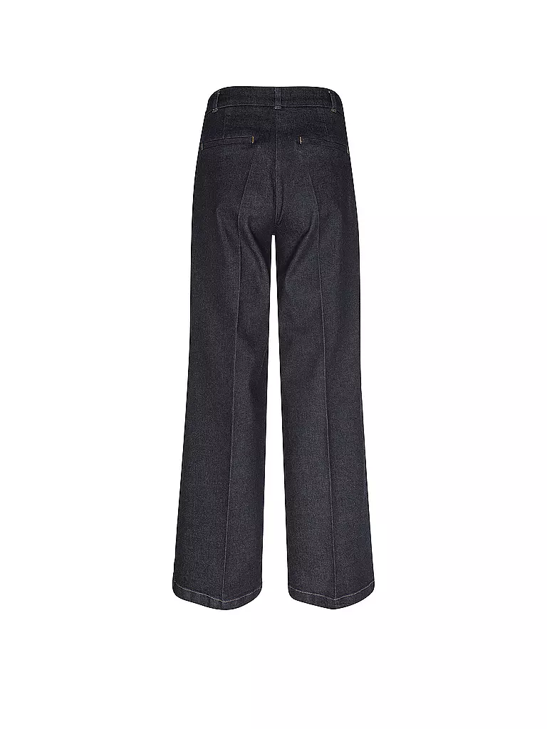 COMMA Jeans Wide Leg dunkelblau