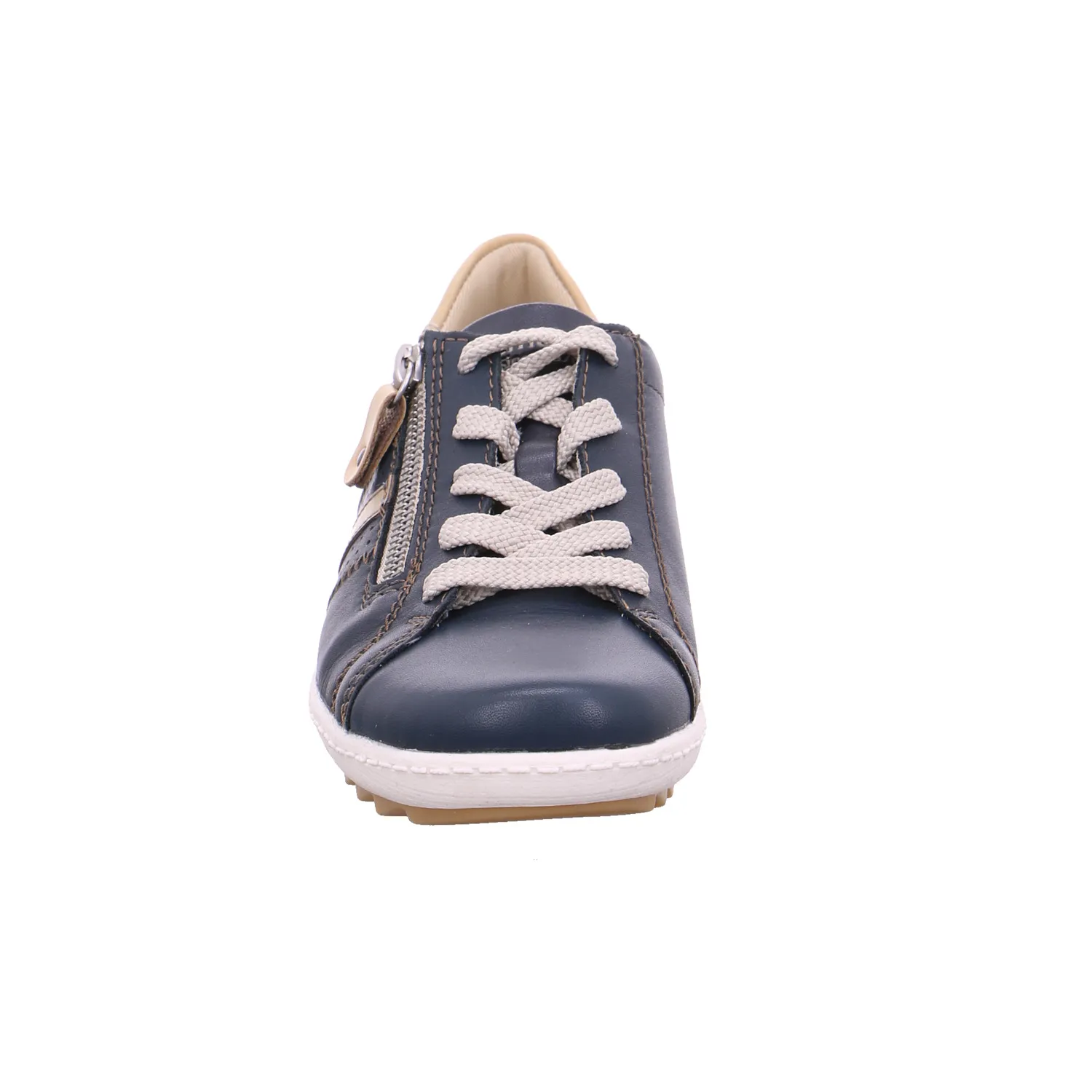 REMONTE Schnürschuh Blau Leder