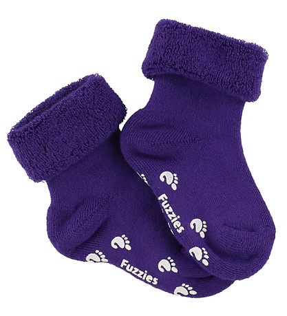 Fuzzies Babysocken - Anti-Rutsch Unterseite - Lila