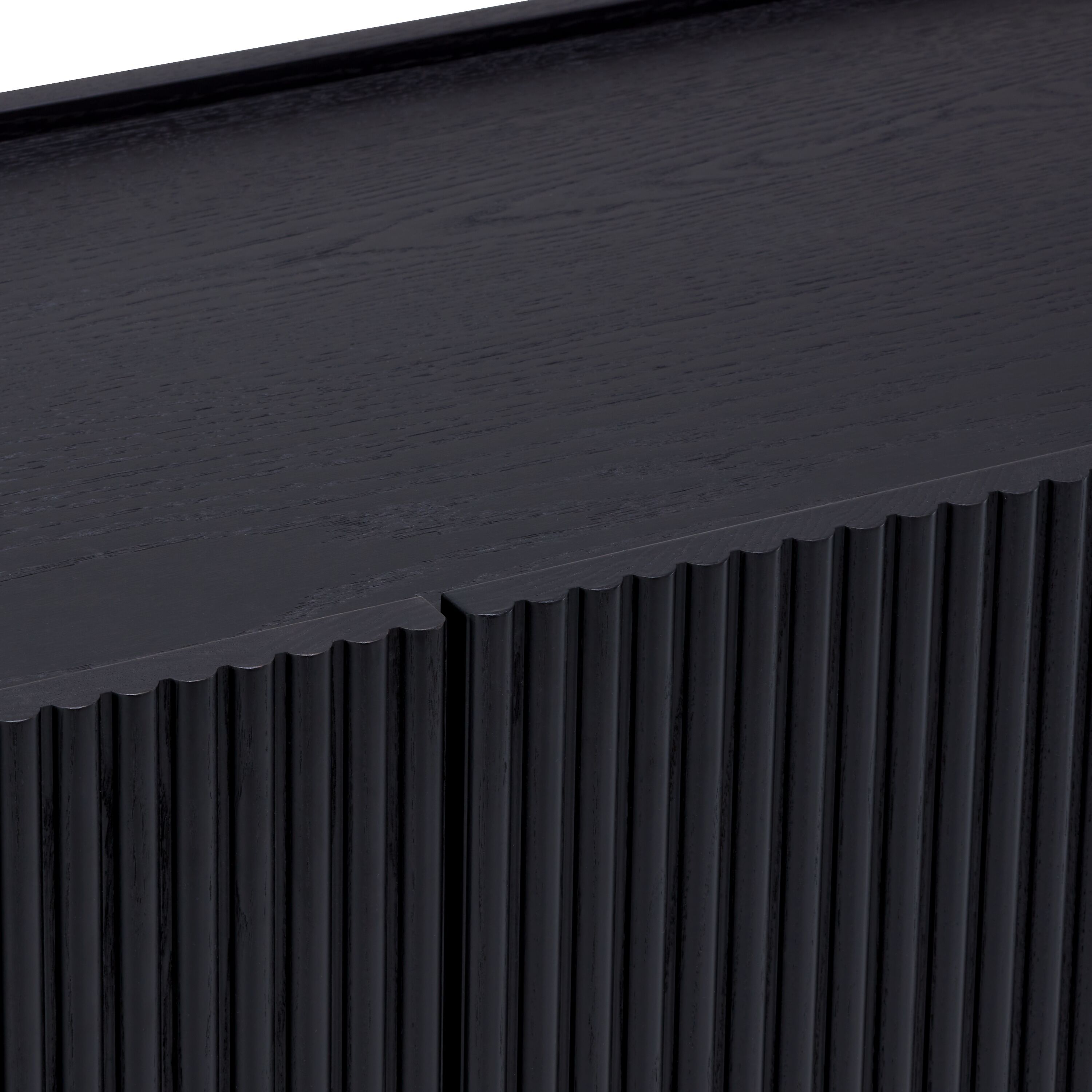 ILVI Sideboard - Schwarz / B: 180.0 cm x T: 45.0 cm x H: 77.3 cm