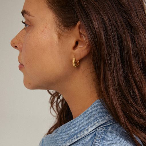 Pilgrim Elfrida Creoler, Gold Plated