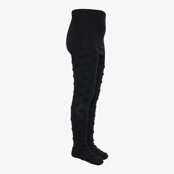 Meisjes maillot zwart met stippen