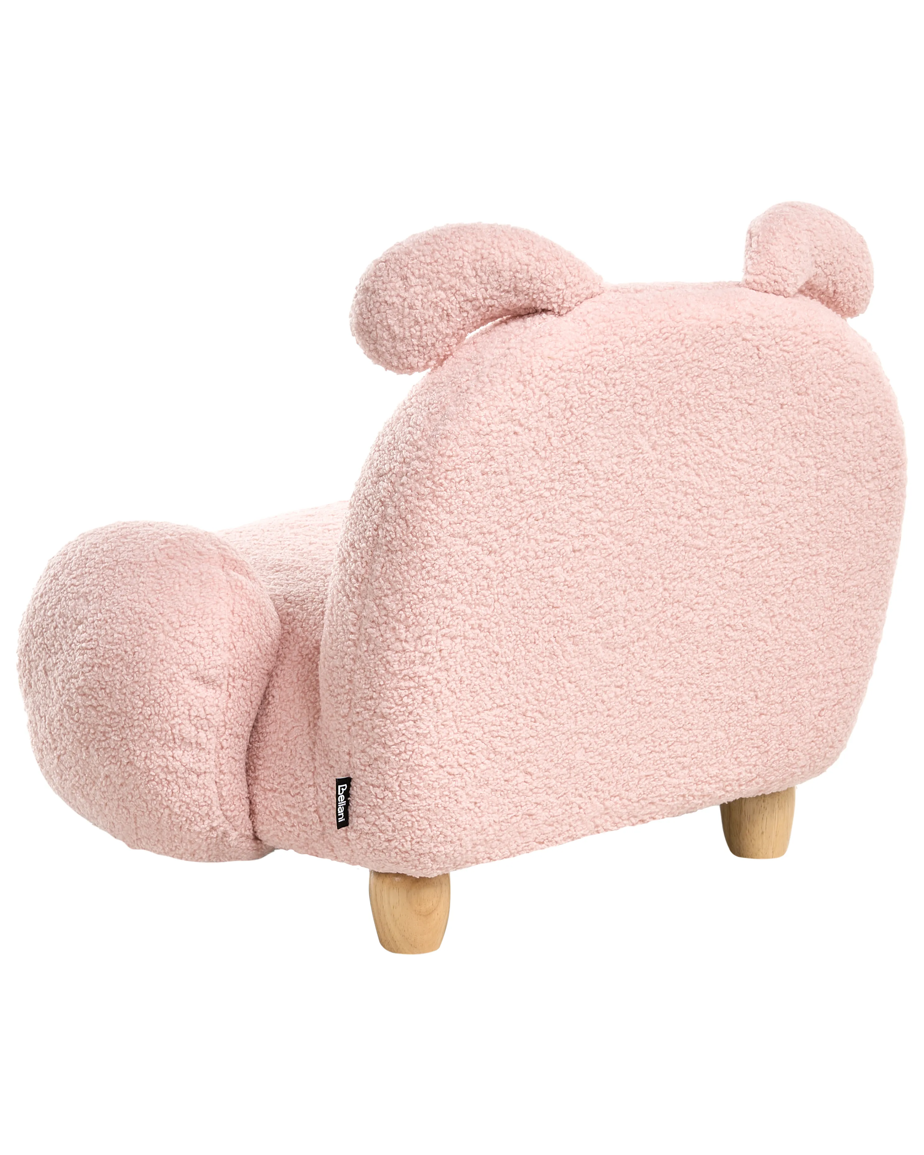 Kinderfauteuil Konijn KANNA Bouclé Pastelroze