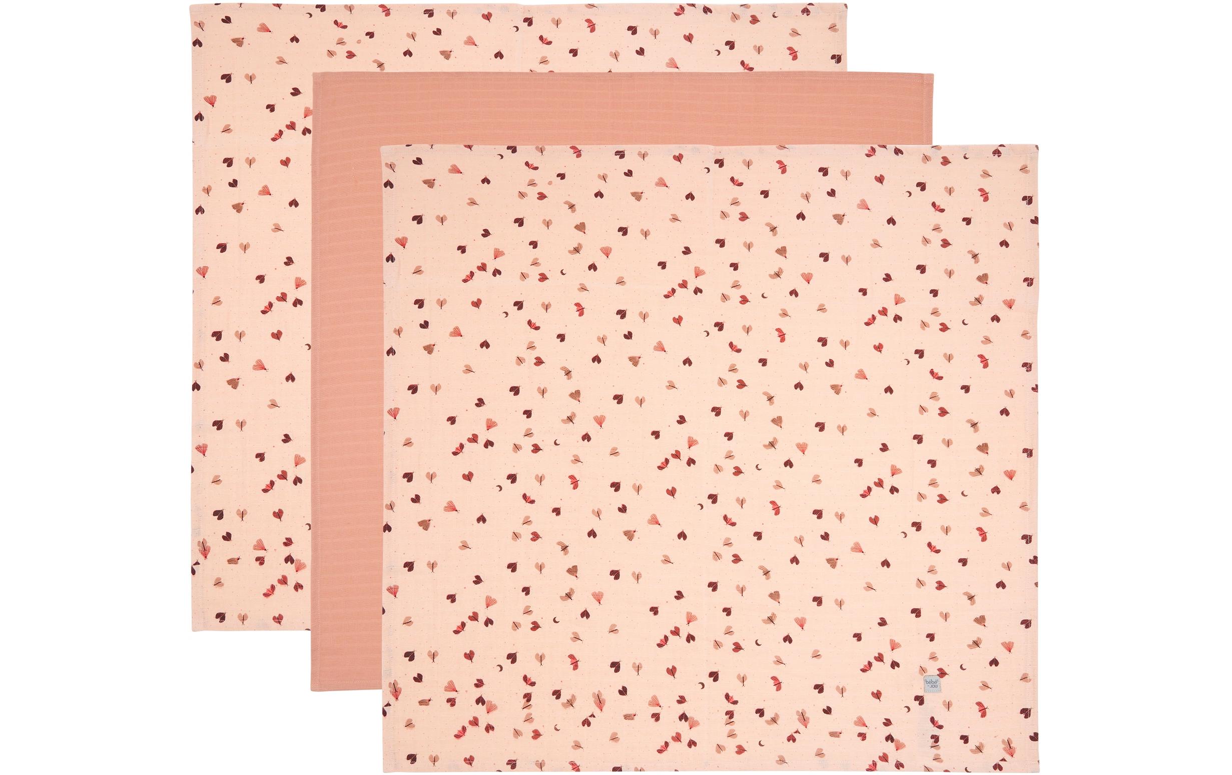 Mulltuch Sweet Butterfly 3er Set 70 x 70 cmWeiche Spucktücher
