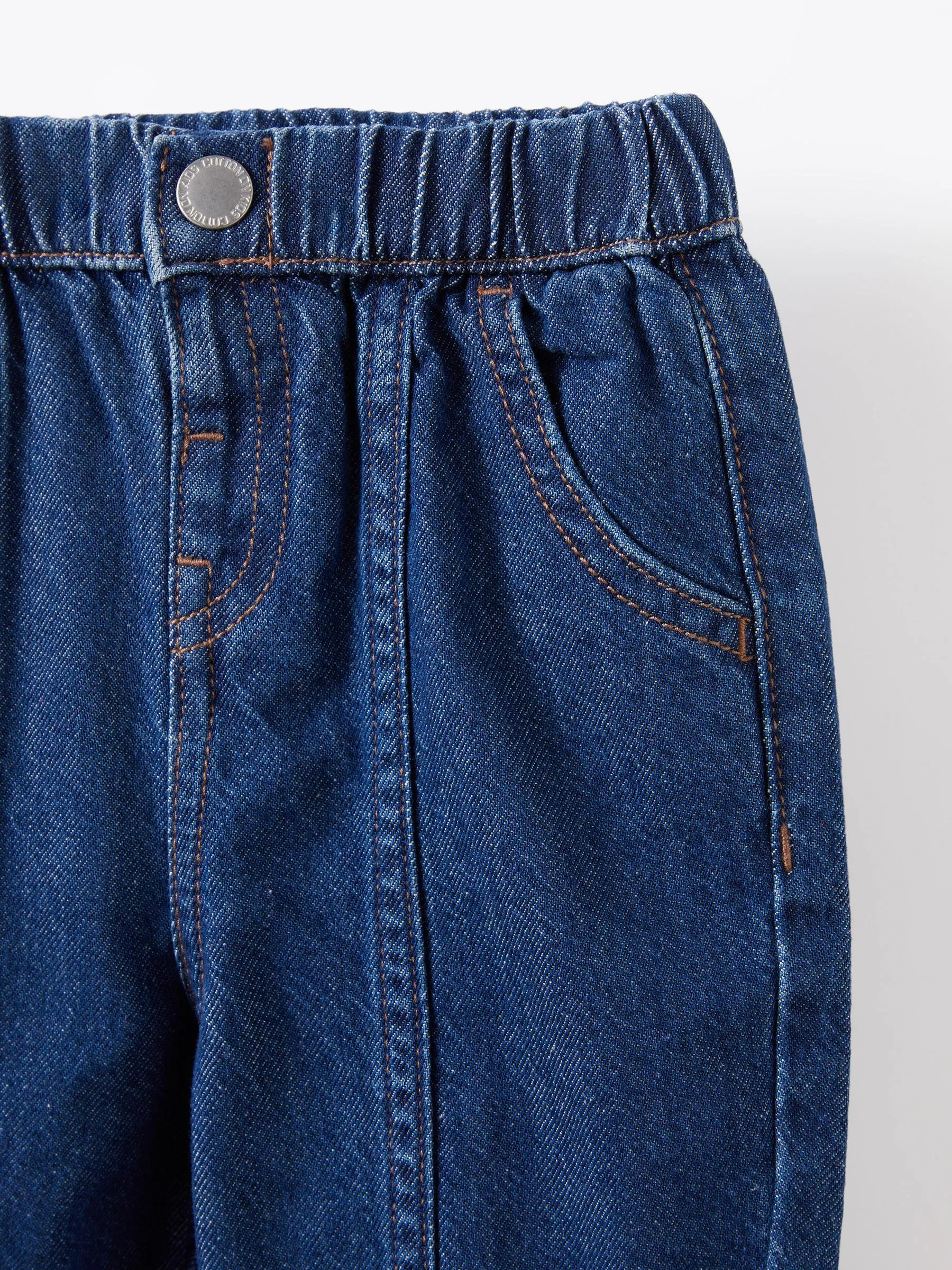 Blauw - Cotton On Jordan Barrel Denim Jeans