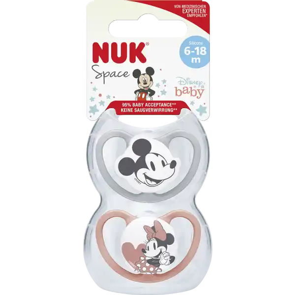 Disney Mickey Mouse Space Silikon-Schnuller 6-18 M