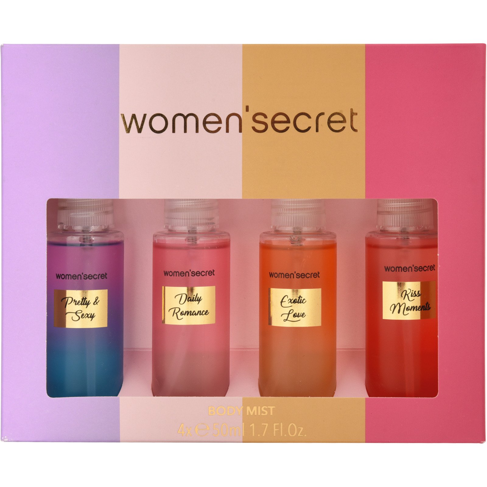 Women' Secret Körperspray Duftset, 4-teilig