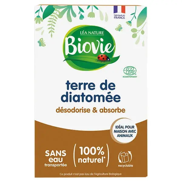 Terra diatomácea Biovie, desodoriza e absorve 250g