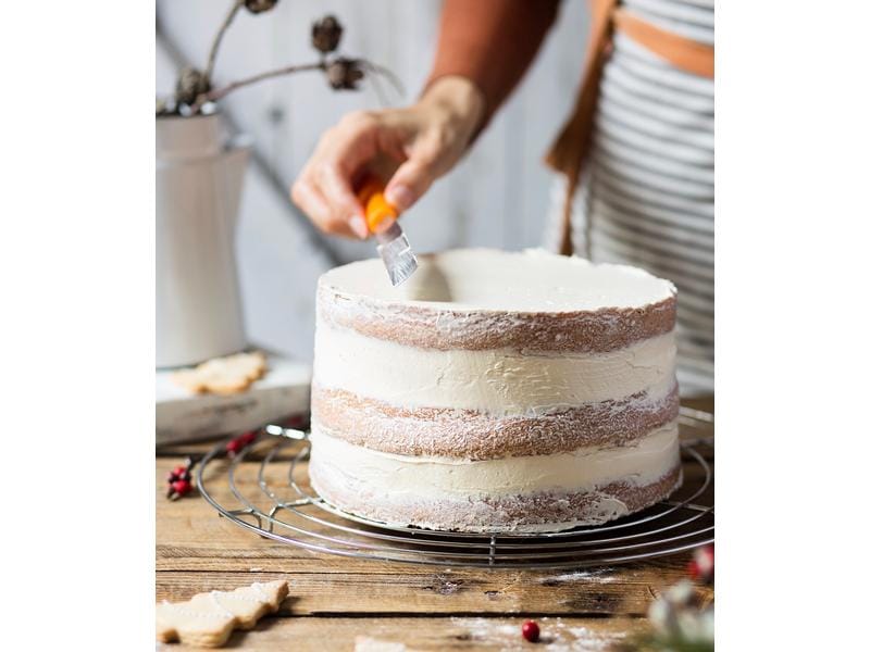 Decora Streichpalette 25 cm, Silber Spachtel für Kuchen und Torten